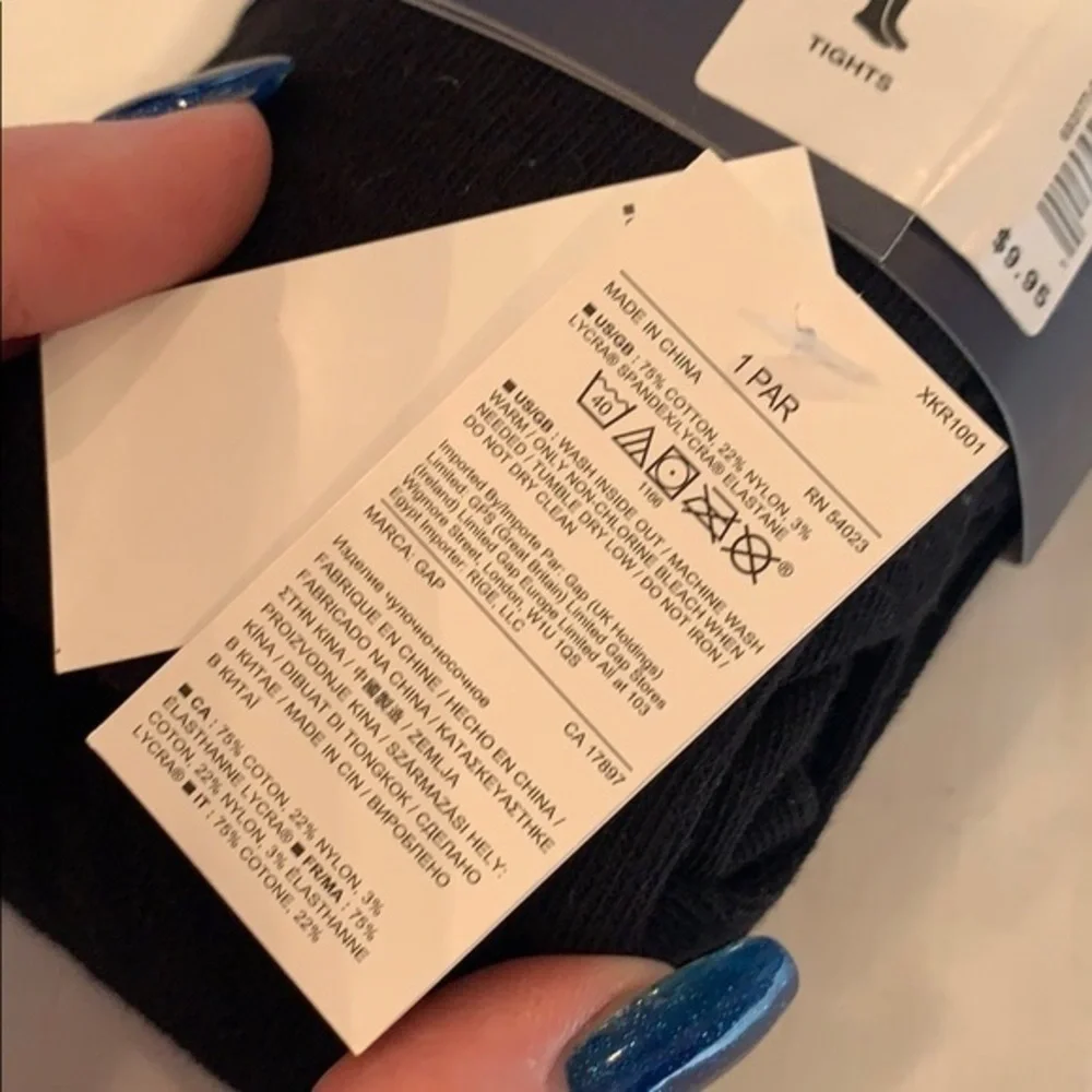 💐5/25 gap girls black tights leggings